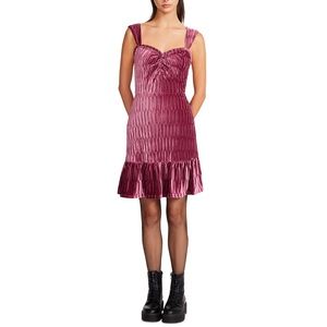 Betsey Johnson Sweetheart Neckline Sleeveless Velvet A Line Dress - XL